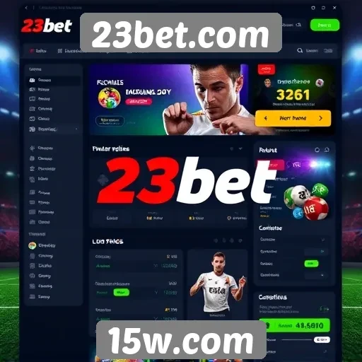 Interface e usabilidade do site 23bet.com para jogadores